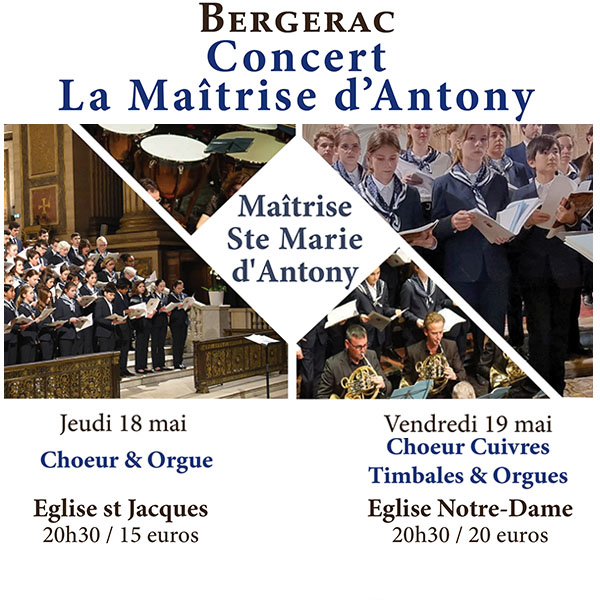 CONCERT DE LA MAITRISE D 'ANTONY- 18 et 19 mai 2023