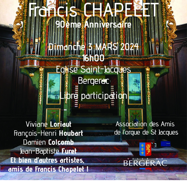 Grand Concert 90 ans de Francis CHAPELET 03 Mars 2024