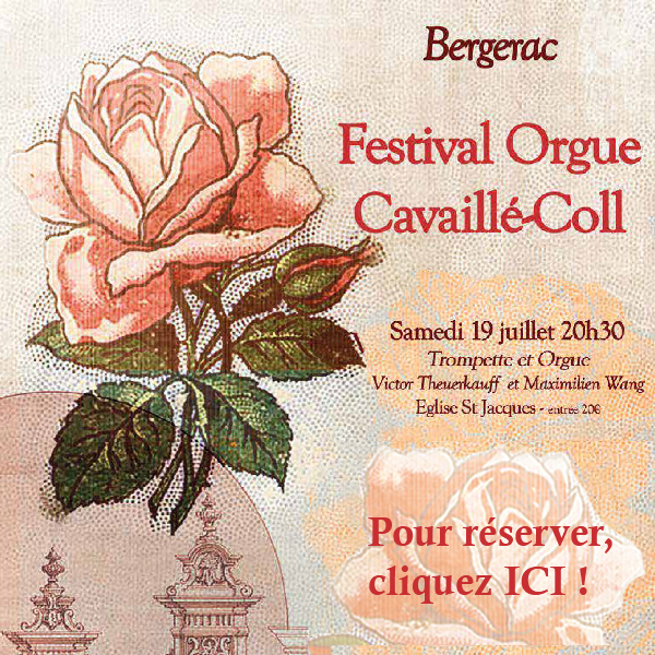 Festival Orgue Cavaillé-Coll Récital d'orgue-Samedi 19 juillet 2025-20h30