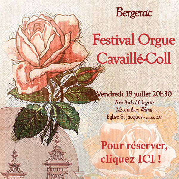 Festival Orgue Cavaillé-Coll Récital d'orgue-Vendredi 18 juillet 2025-20h30